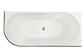 Акриловая ванна Royal Bath NERO RB710302BL-R-GD 170х78 правосторонняя купить в интернет-магазине сантехники Sanbest