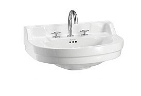 Раковина Burlington с тремя отверстиями B6 3TH купить в интернет-магазине сантехники Sanbest