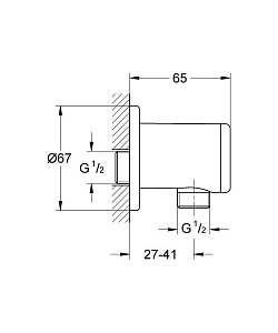 Подключение для душевого шланга Grohe Relexa 28678000 купить в интернет-магазине сантехники Sanbest