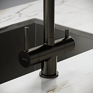 Смеситель для кухни Sancos Spin SC4015GG вороненая сталь купить в интернет-магазине сантехники Sanbest