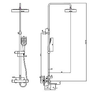 Душевая система Lemark Yeti LM7862C купить в интернет-магазине сантехники Sanbest