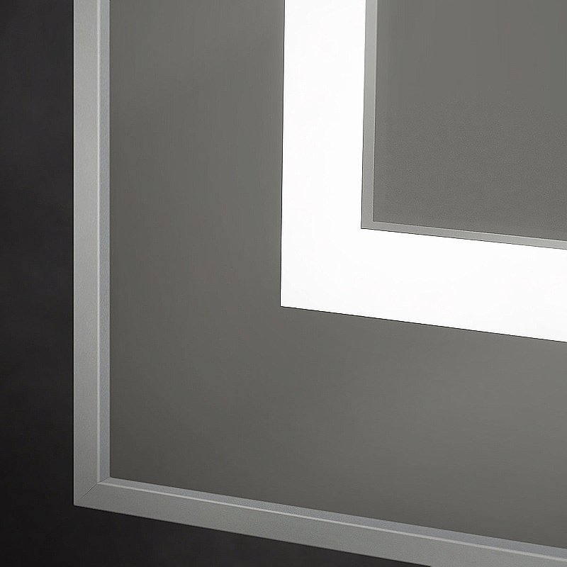 Зеркало BelBagno Kraft SPC-KRAFT-600-800-SENS-AL сатин в ванную от интернет-магазине сантехники Sanbest