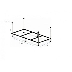 Ванна акриловая с каркасом Berges TARI 050030 170х80 купить в интернет-магазине Sanbest