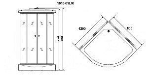 Душевая кабина Niagara Ultra NG-1910 80х80 купить в интернет-магазине Sanbest