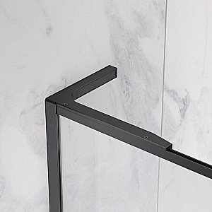 Душевое ограждение Radaway Modo F SL Black II 120 стекло прозрачное/профиль черный матовый купить в интернет-магазине Sanbest