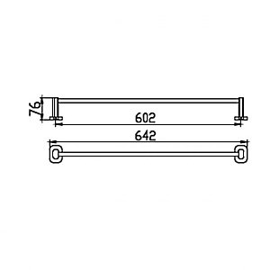 Полотенцедержатель Kaiser KH-2047 хром купить в интернет-магазине сантехники Sanbest