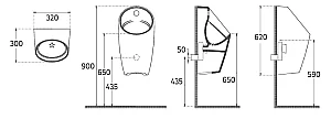 Писсуар ISVEA Infinity 10NF92001-2N черный матовый купить в интернет-магазине Sanbest