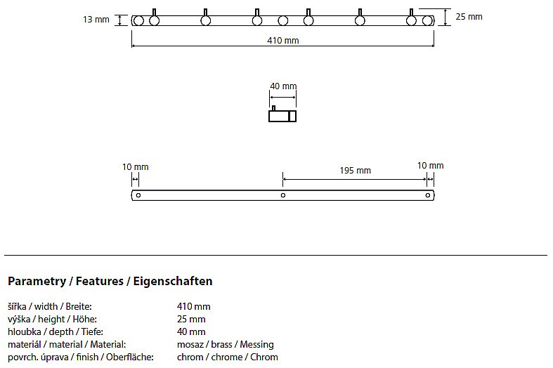 Крючок Bemeta Omega 104606112 купить в интернет-магазине сантехники Sanbest