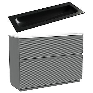 Тумба с раковиной Sancos FOLK Floor FL120FES/CN7024MB 120 Ergraut soft для ванной в интернет-магазине Sanbest