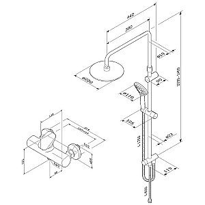 Душевая система AM.PM Spirit V2.0 F40870A24 купить в интернет-магазине сантехники Sanbest