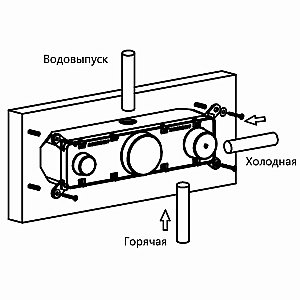 Душевая система Vincea VSFW-422T1MB черная матовая купить в интернет-магазине сантехники Sanbest
