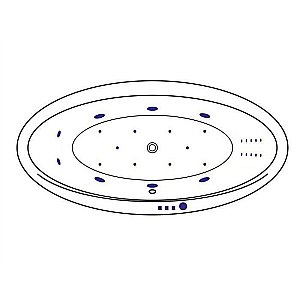 Ванна акриловая Excellent Lumina ULTRA NANO WAEX.LUM19.ULTRANANO.GL 190х95 белая с гидромассажем купить в интернет-магазине Sanbest