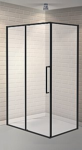 Душевой уголок Esbano SURF ESOGS129PSB 120х90 стекло прозрачное/профиль черный матовый купить в интернет-магазине Sanbest