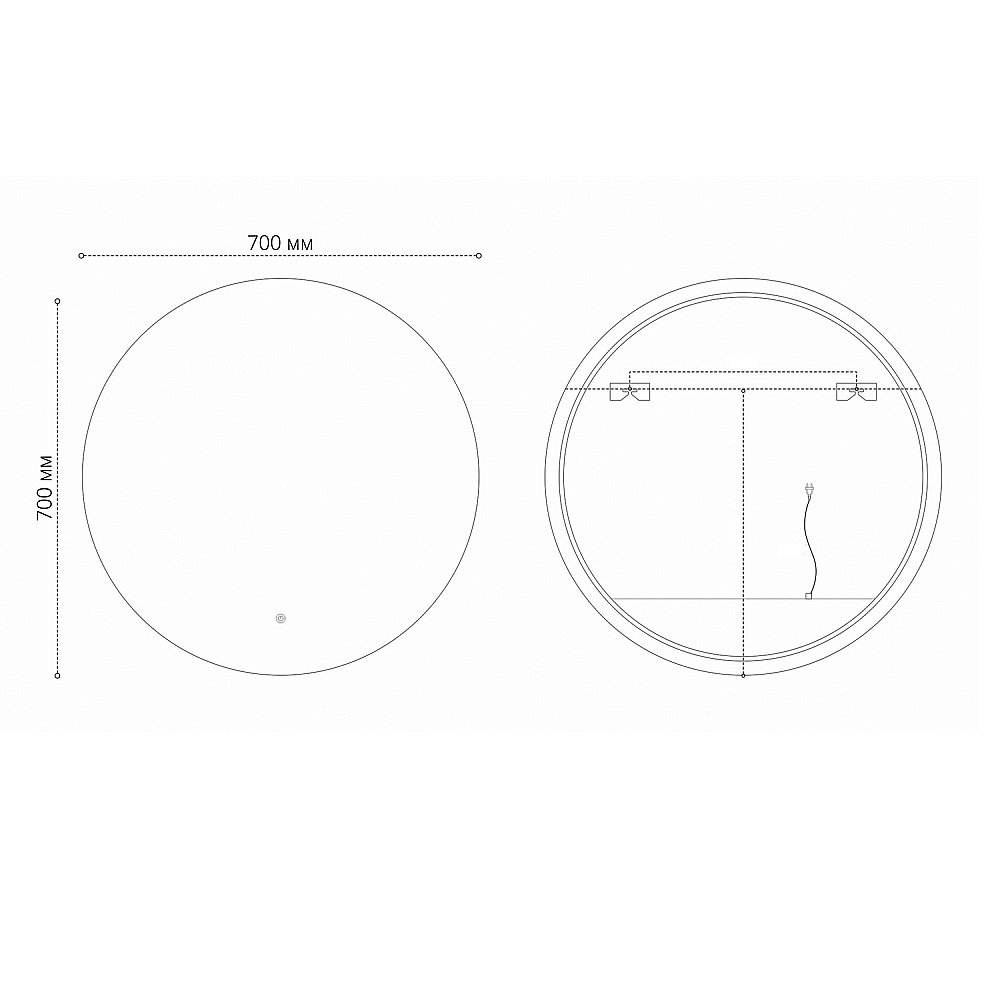 Зеркало Grossman COSMO-норма 70 в ванную от интернет-магазине сантехники Sanbest