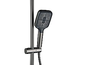 Душевая система Aquatek Поларис AQ3040BGM черная/хром шлифованный купить в интернет-магазине сантехники Sanbest