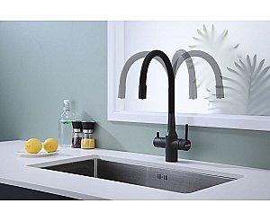 Смеситель для кухни Paulmark Salix Sa213419-AN антрацит купить в интернет-магазине сантехники Sanbest