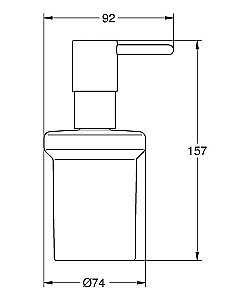 Дозатор для жидкого мыла Grohe Essentials 40394001 с держателем Essentials Cube купить в интернет-магазине сантехники Sanbest
