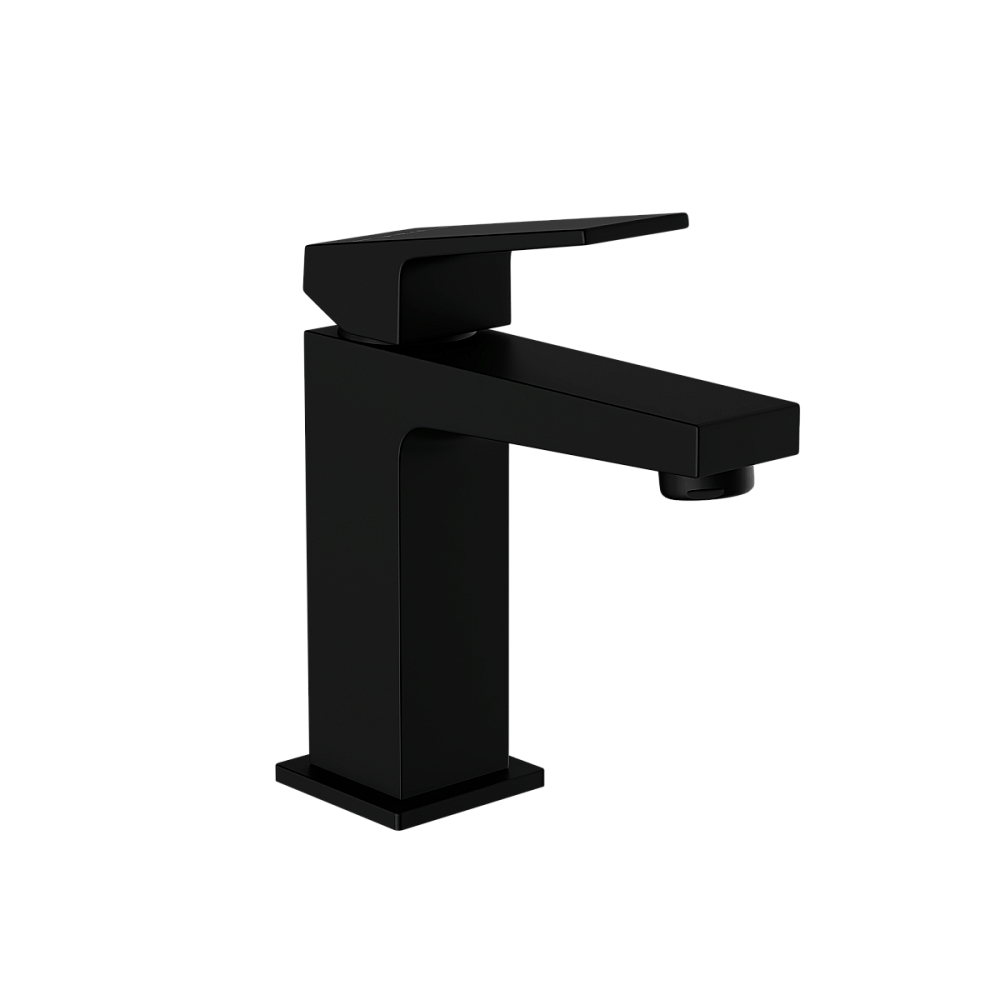 Смеситель для раковины VitrA Minimax Square A4372036EXP матовый черный купить в интернет-магазине сантехники Sanbest