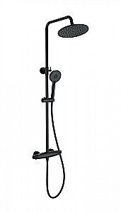 Душевая система с термостатом WONZON & WOGHAND CAPSULE, Черный матовый (WW-B3031-A-MB) купить в интернет-магазине сантехники Sanbest