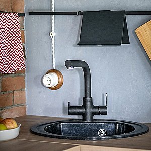 Смеситель для кухни PAINI Arena 92446433VE7B90DALMKM черный купить в интернет-магазине сантехники Sanbest