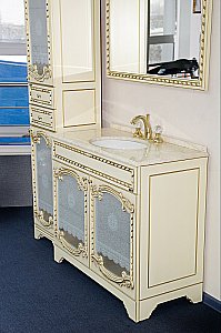 Зеркало Misty Элис 90x123 беж.патина/стекло в ванную от интернет-магазине сантехники Sanbest