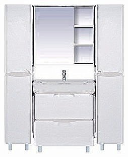 Зеркальный шкаф Misty Венера 80 белый купить в интернет-магазине сантехники Sanbest