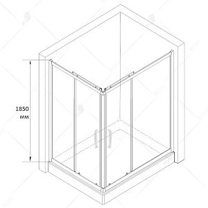 Душевой уголок RGW Classic CL-44B 80x100 купить в интернет-магазине Sanbest