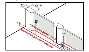 Душевая дверь Kermi Atea AT1GR10018VWK 100 купить в интернет-магазине Sanbest