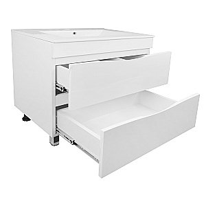 Тумба с раковиной Loranto Santorini CS00086974 80 белая для ванной в интернет-магазине Sanbest