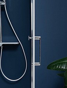 Душевая дверь Aquanet Cinetic AE12-N-90H190U-CT 90 стекло прозрачное/профиль хром купить в интернет-магазине Sanbest