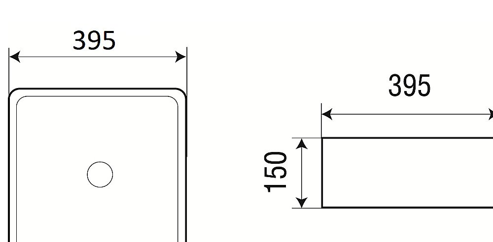 Накладная раковина WeltWasser WW ELBACH 20755 39,5 белая купить в интернет-магазине Sanbest