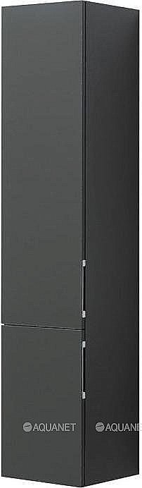 Шкаф-пенал Aquanet Алвита 35 серый антрацит для ванной в интернет-магазине сантехники Sanbest