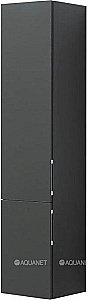 Шкаф-пенал Aquanet Алвита 35 серый антрацит для ванной в интернет-магазине сантехники Sanbest