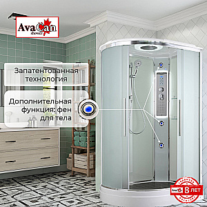 Душевая кабина AvaCan EM Серия EM2811 LED 110х80 с гидромассажем, с подсветкой купить в интернет-магазине Sanbest