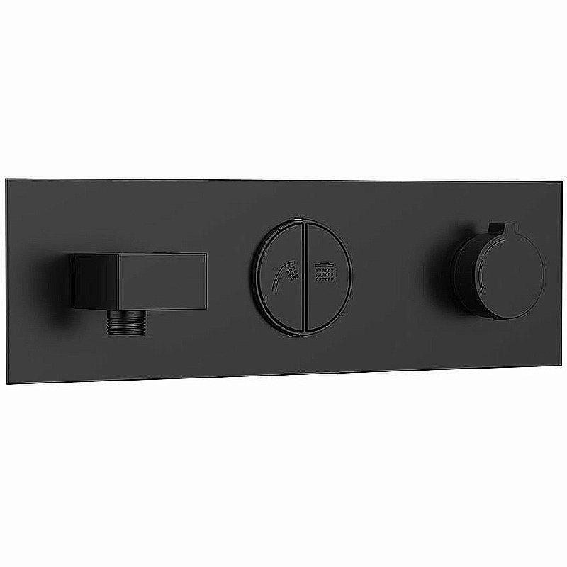 Душевая система Vincea VSFW-422T2MB черная матовая купить в интернет-магазине сантехники Sanbest