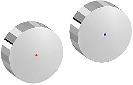 Рычаг управления смесителя для раковины Jacob Delafon GRANDS BOULEVARDS E25390-CP 2 шт, хром купить в интернет-магазине сантехники Sanbest