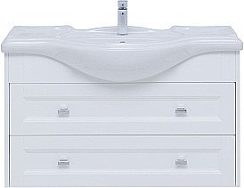 Тумба для раковины Aquanet Монте 303998 85 белый матовый купить в интернет-магазине сантехники Sanbest