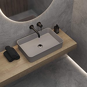 Раковина накладная BERGES Ego SL 181069 55 матовый серый купить в интернет-магазине Sanbest