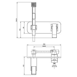 Гигиенический душ Lemark Contest LM5819CW купить в интернет-магазине сантехники Sanbest