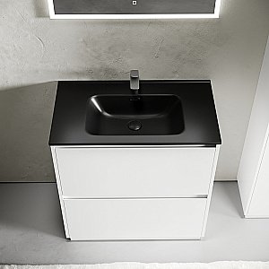 Тумба с раковиной Sancos Libra Floor 90 LB90FW белая для ванной в интернет-магазине Sanbest