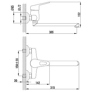 Смеситель для кухни Lemark Luna LM4111C купить в интернет-магазине сантехники Sanbest