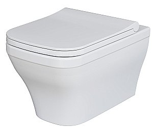 Унитаз подвесной Ambassador Benefit 203T20001R безободковый, белый купить в интернет-магазине Sanbest