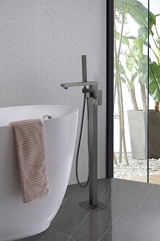 Смеситель для ванны Abber Daheim AF8215NG никель матовый купить в интернет-магазине сантехники Sanbest