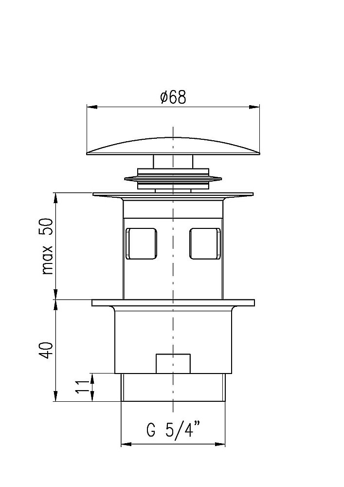 Донный клапан для раковины Rav-Slezak MD0784Z золото купить в интернет-магазине сантехники Sanbest