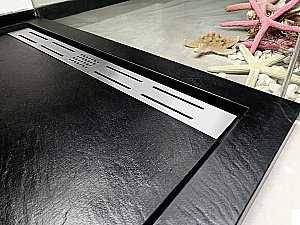 Душевой поддон Weltwasser WW TRS STONE BL 80x80 10000004378 черный купить в интернет-магазине Sanbest