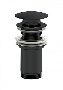 Донный клапан для раковины WONZON & WOGHAND WW-88SS09-MB черный матовый купить в интернет-магазине сантехники Sanbest