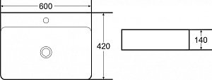 Раковина Boheme Vallessi 60 875 черная купить в интернет-магазине Sanbest