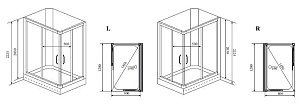 Душевая кабина Timo ILMA 102 120х80 купить в интернет-магазине Sanbest