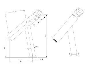 Смеситель для раковины Bronze de Luxe Liberty 102B черный матовый купить в интернет-магазине сантехники Sanbest