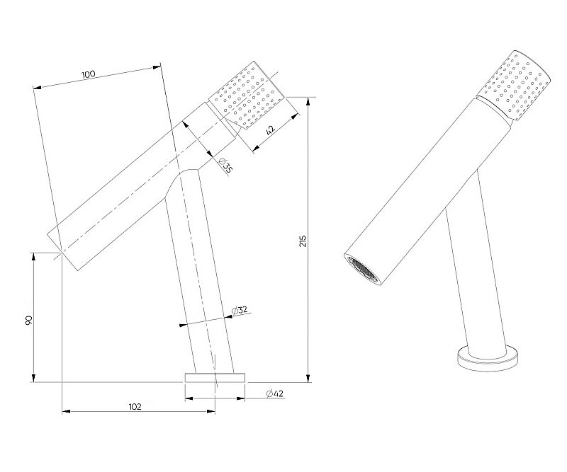 Смеситель для раковины Bronze de Luxe Liberty 102B черный матовый купить в интернет-магазине сантехники Sanbest